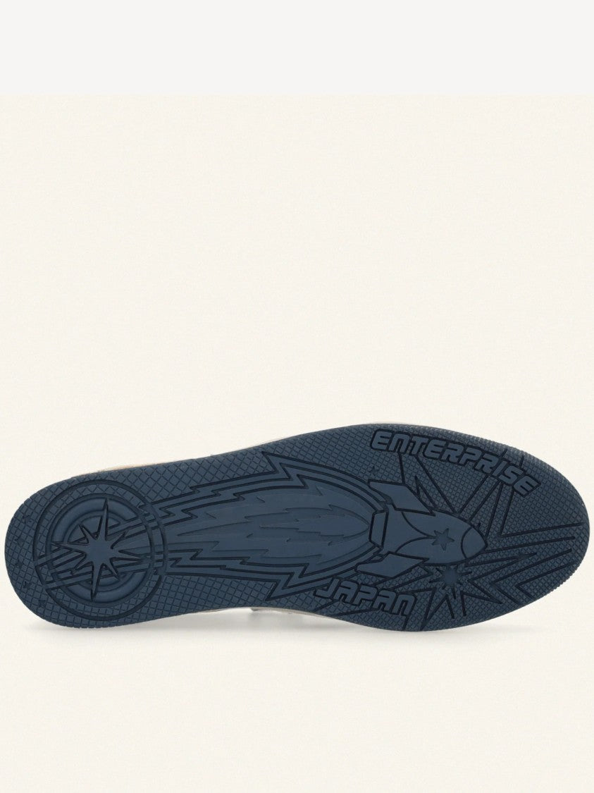 Enterprise Japan Egg Rocket 3 Navy/White Leather Sneakers