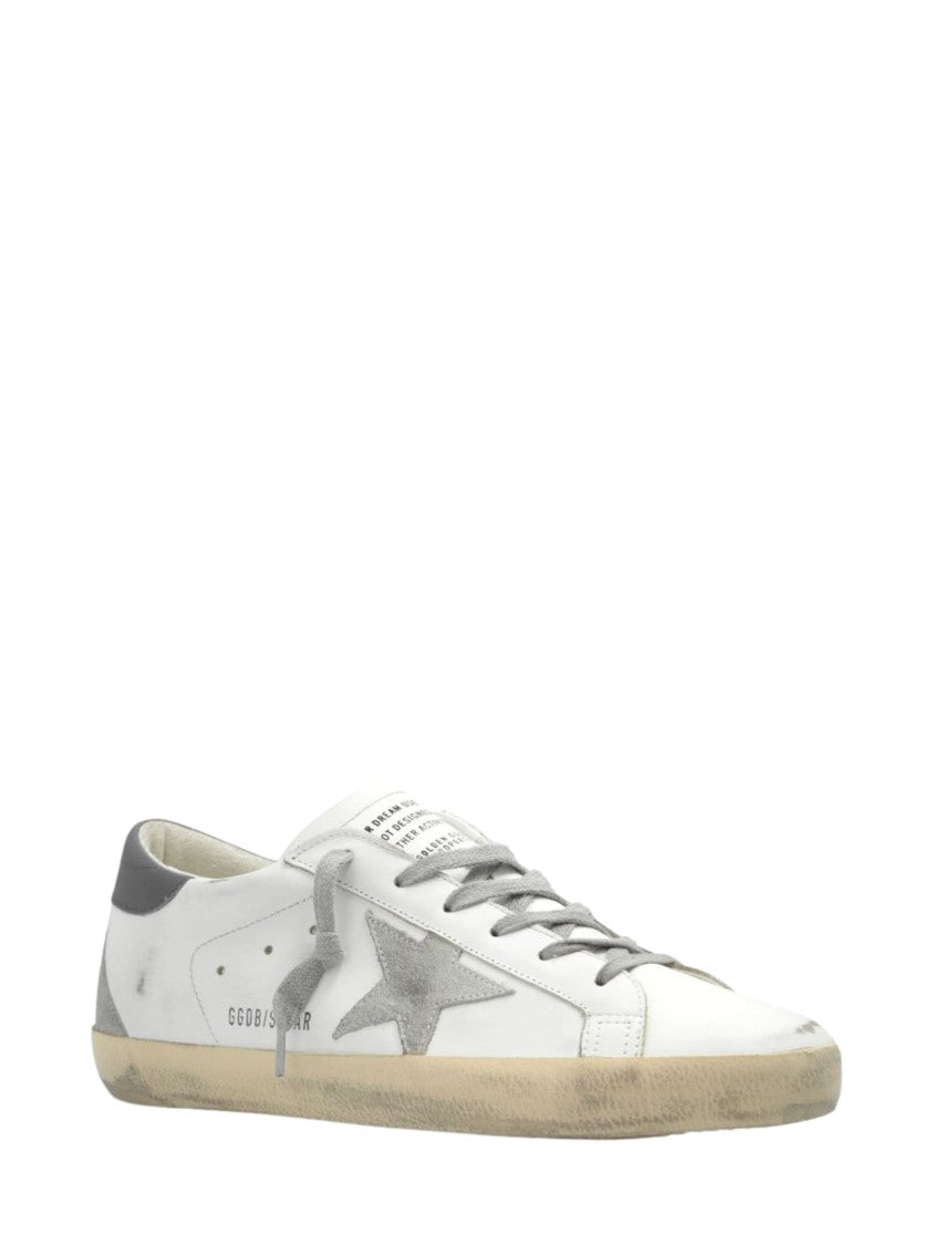 Golden Goose White Leather Super Star Sneakers