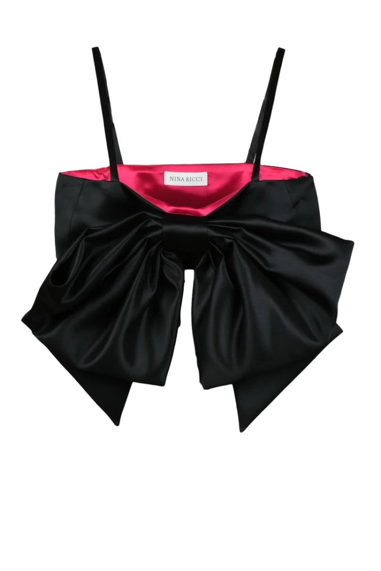 Nina Ricci Fluid Polyester Top - Black