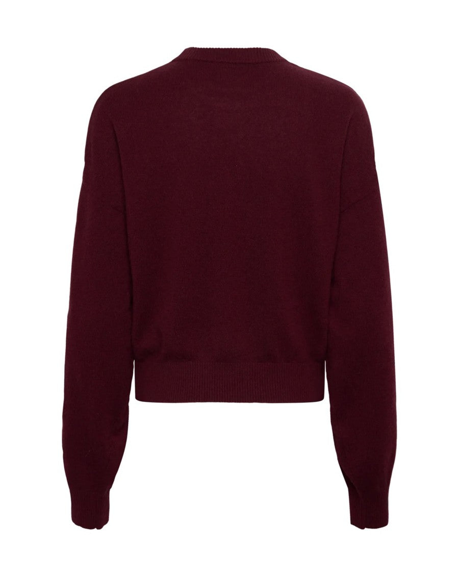Rotate Zinfandel Basic Crewneck Sweater