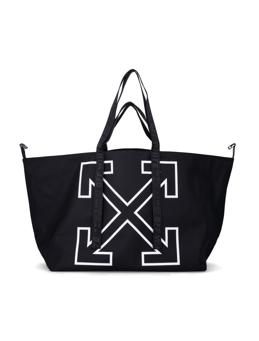 Off-White Heritage Day Off Arrows Logo Shopper Tote