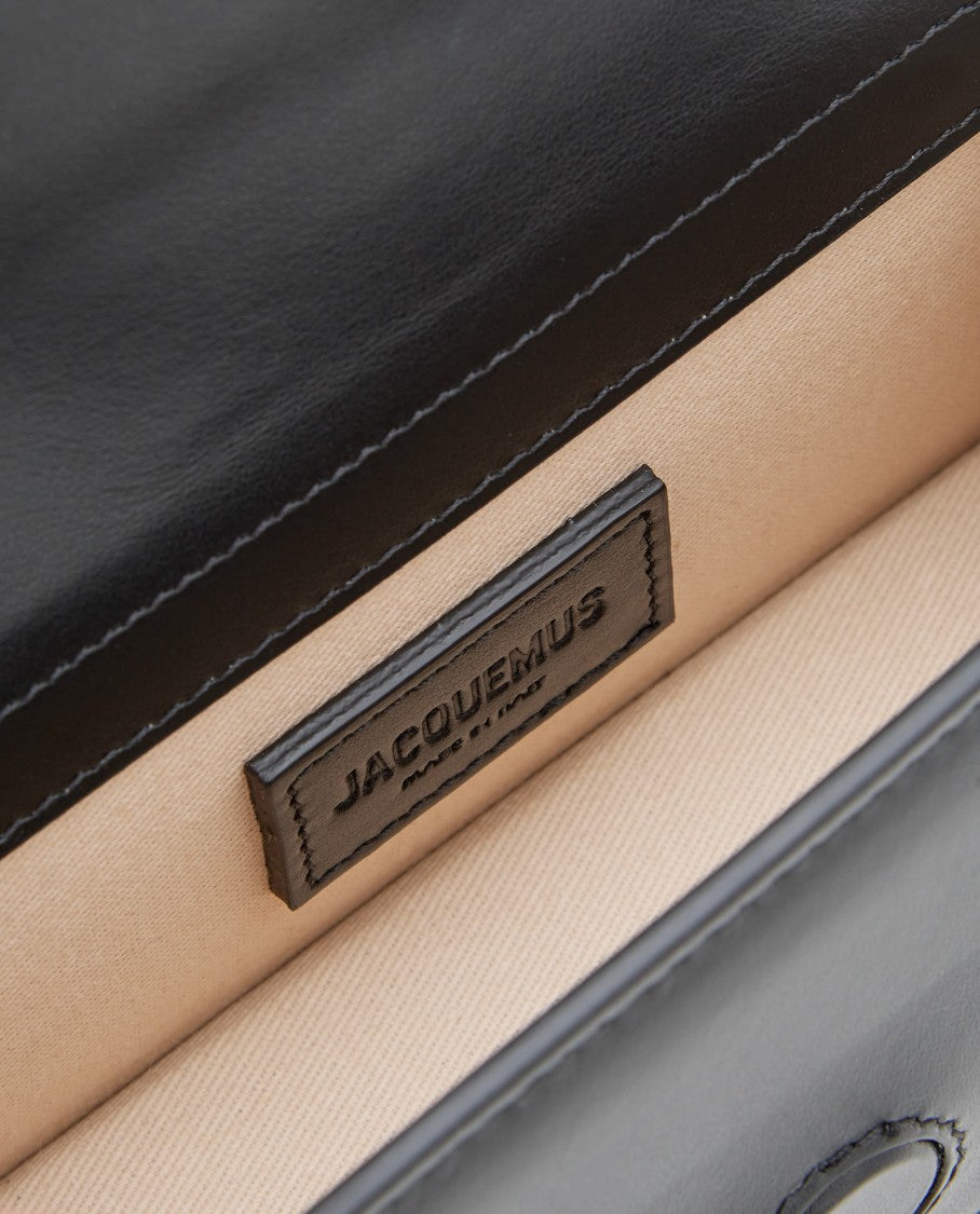 Jacquemus Leather Top Handle Bag With Adjustable Shoulder Strap