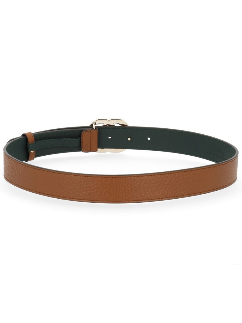 Gucci Gg Marmont Slim Brown Leather Belt