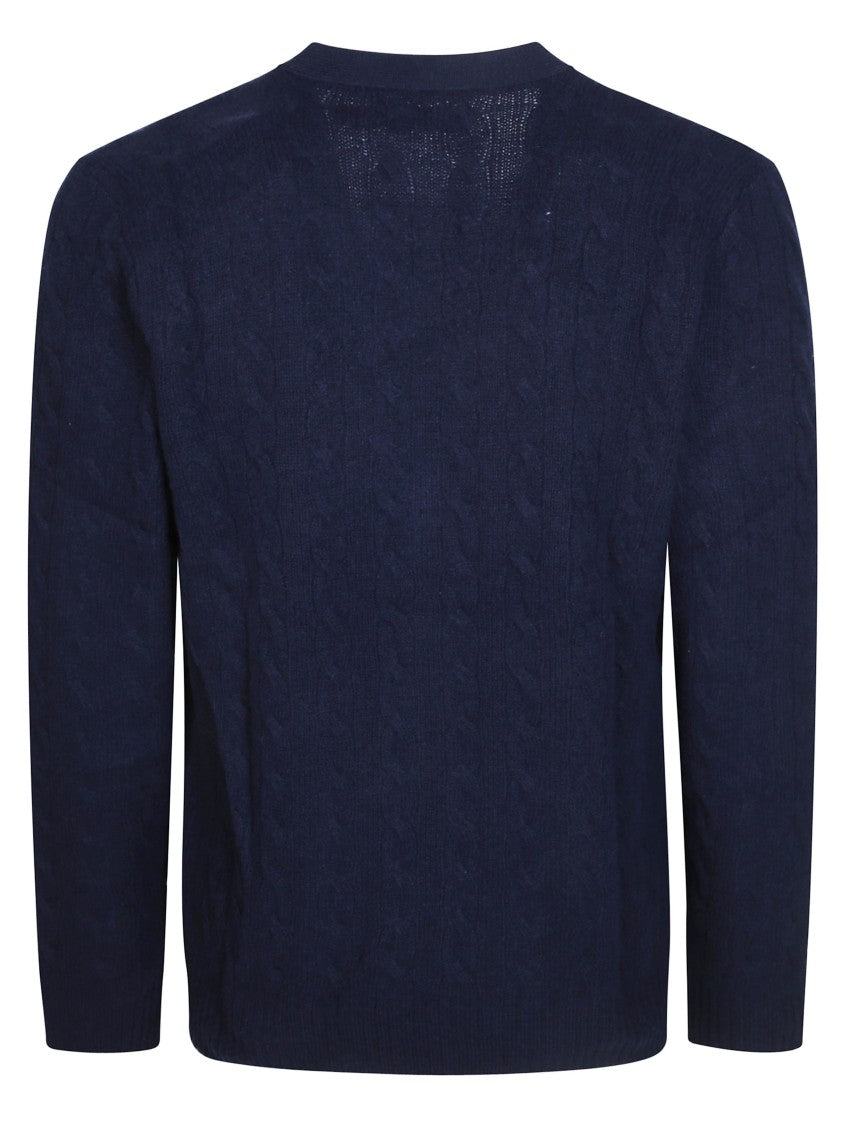 Polo Ralph Lauren Cable-Knit Deep V-Neck Cardigan