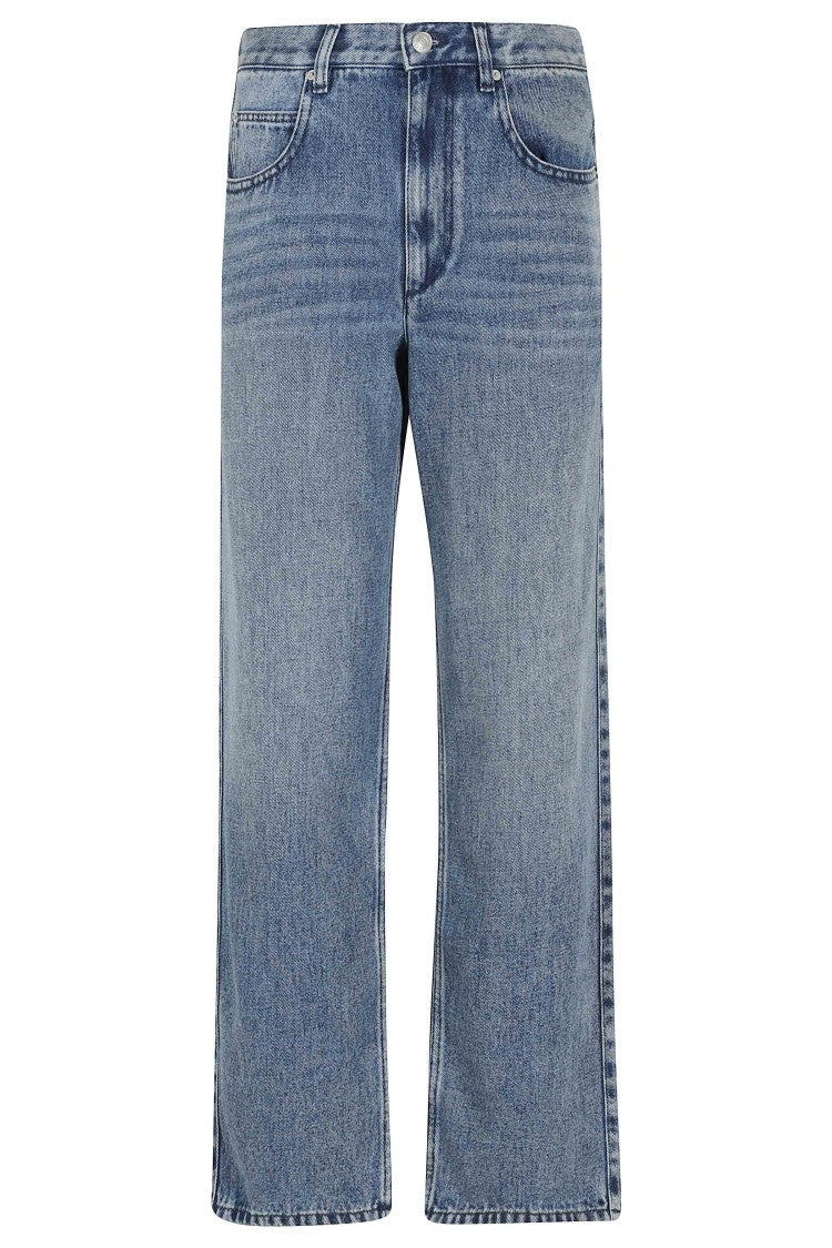 Isabel Marant Blue Jenny Gz Five-Pocket Straight Lyocell-Blend Jeans