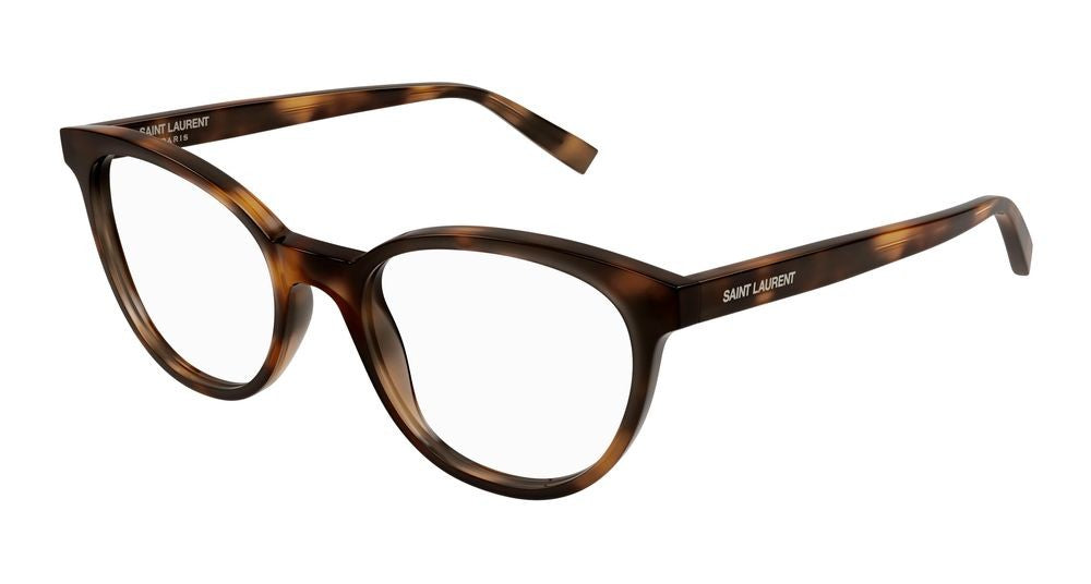 Saint Laurent Eyeglasses Sl 589 002 Havana Havana Transpa 52/19/145