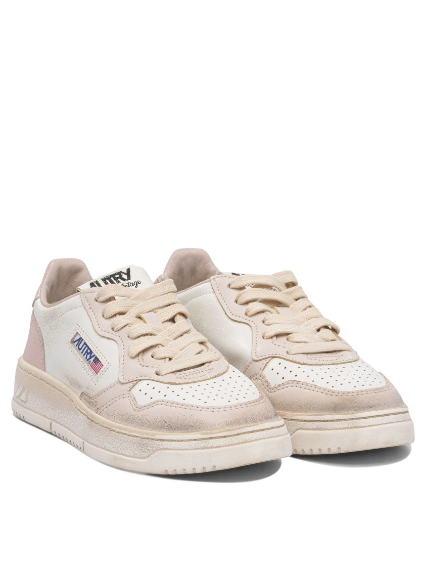Autry Low-Top Sneakers With Perforated Detailing And Textured Overlays