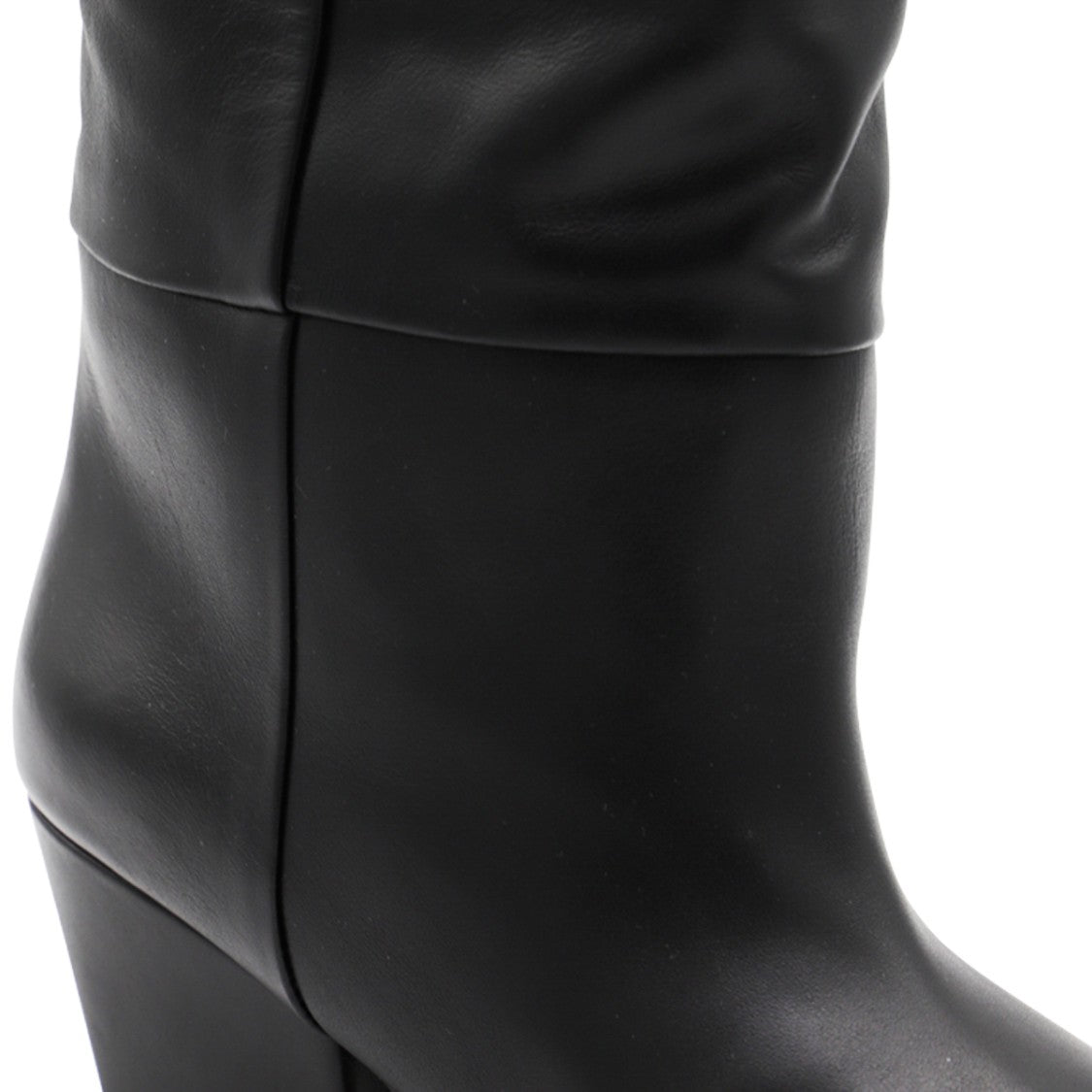 Paris Texas Black Leather Pointed Toe Boots