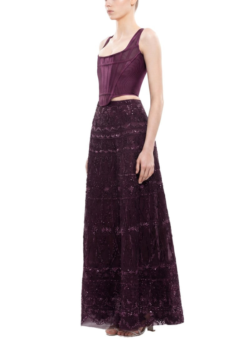 Saiid Kobeisy Beaded Skirt