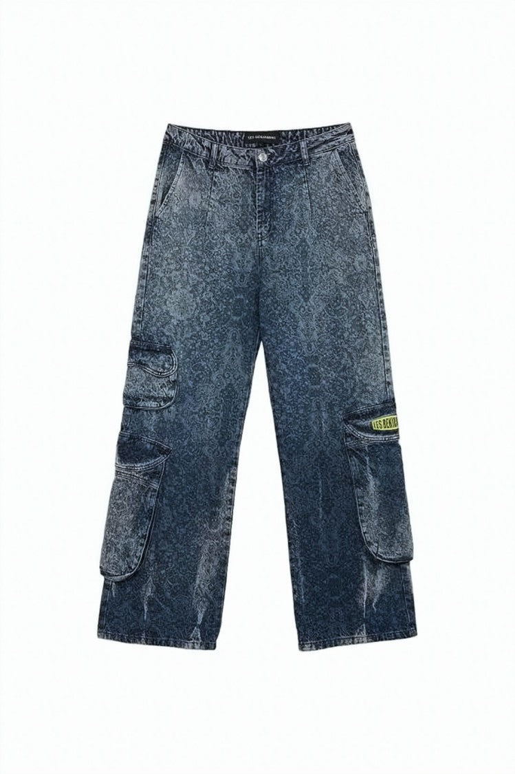 Les Benjamins Relaxed Wide-Leg Denim Pants