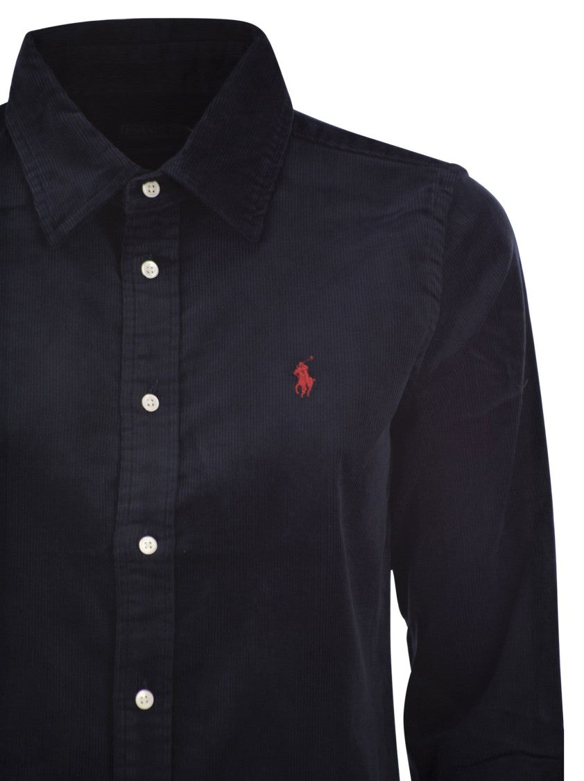 Polo Ralph Lauren Stretch Slim-Fit Velvet Shirt
