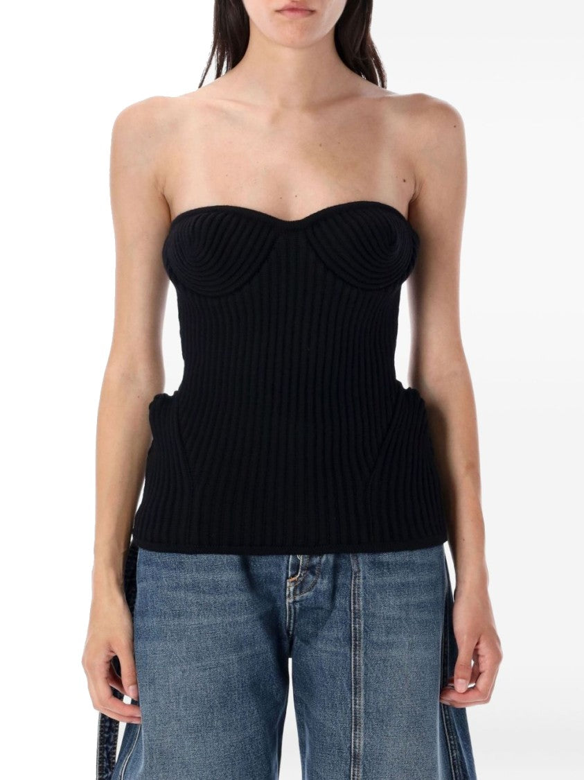 Jean Paul Gaultier Ribbed Knit Top