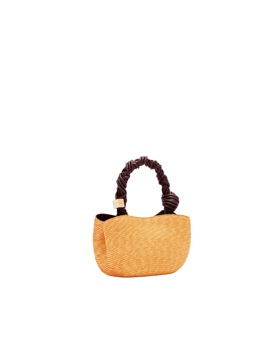 Ganni Straw Mini Bou Straw Bucket Bag