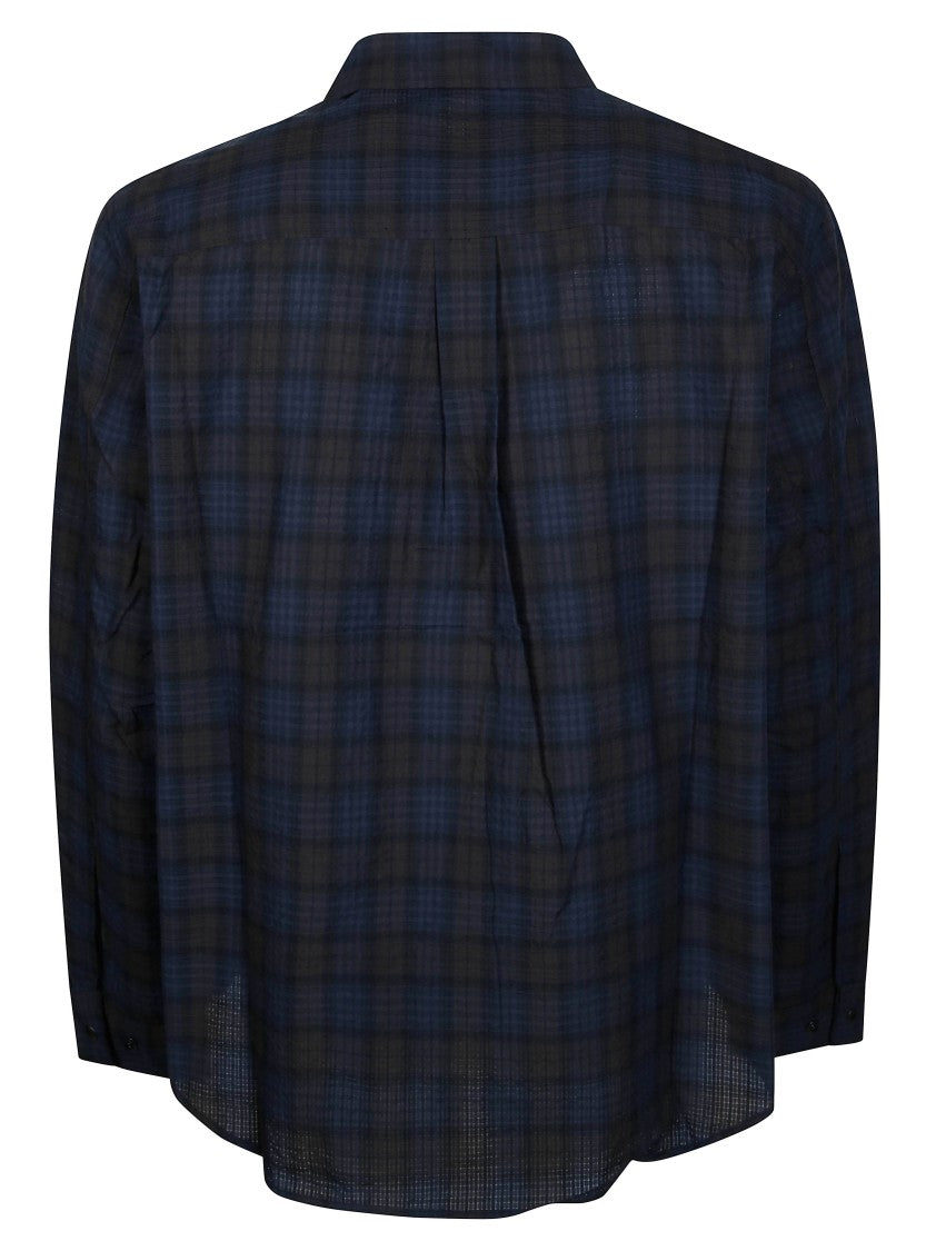 Pas Normal Studios Off-Race Seersucker Boxy Shirt