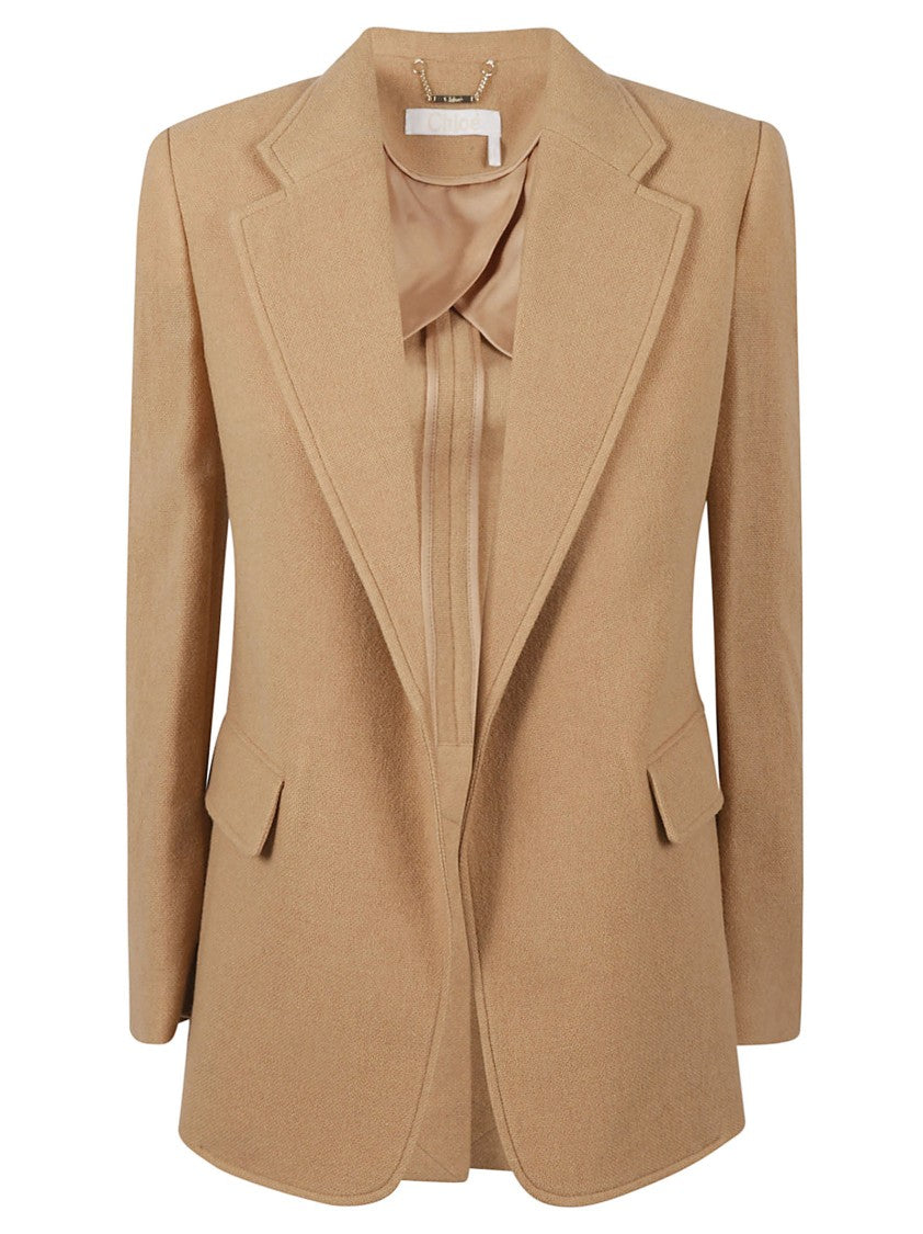 Chloé Structured Tailored Blazer With Notched Lapel