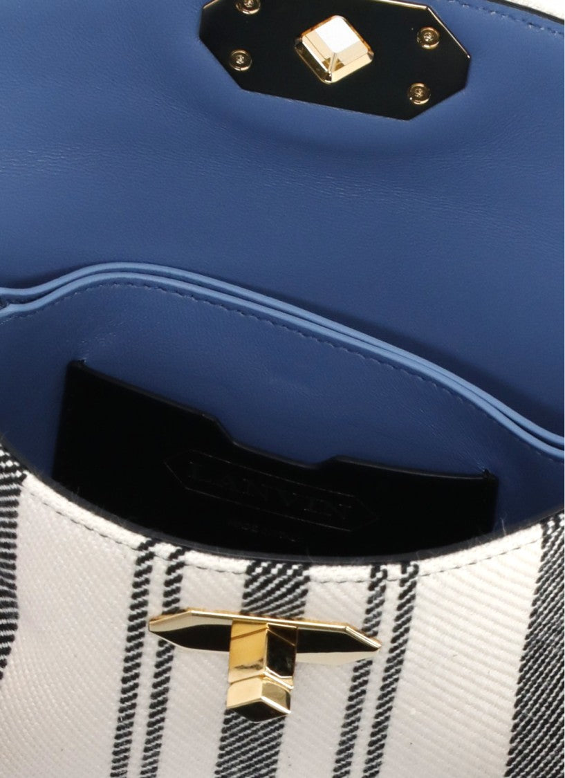 Lanvin Geometric Patterned Structured Compagnon Bag