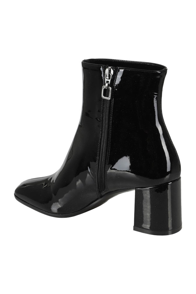 Carel Paris Camille Glossy Patent Leather Ankle Boots