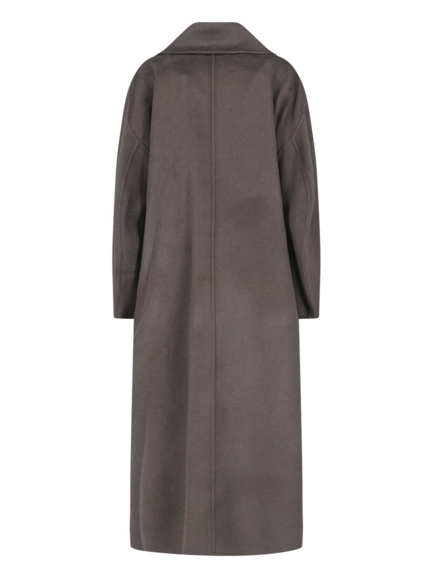Ivy & Oak Grey Iocybele Wide Lapel Wool Coat