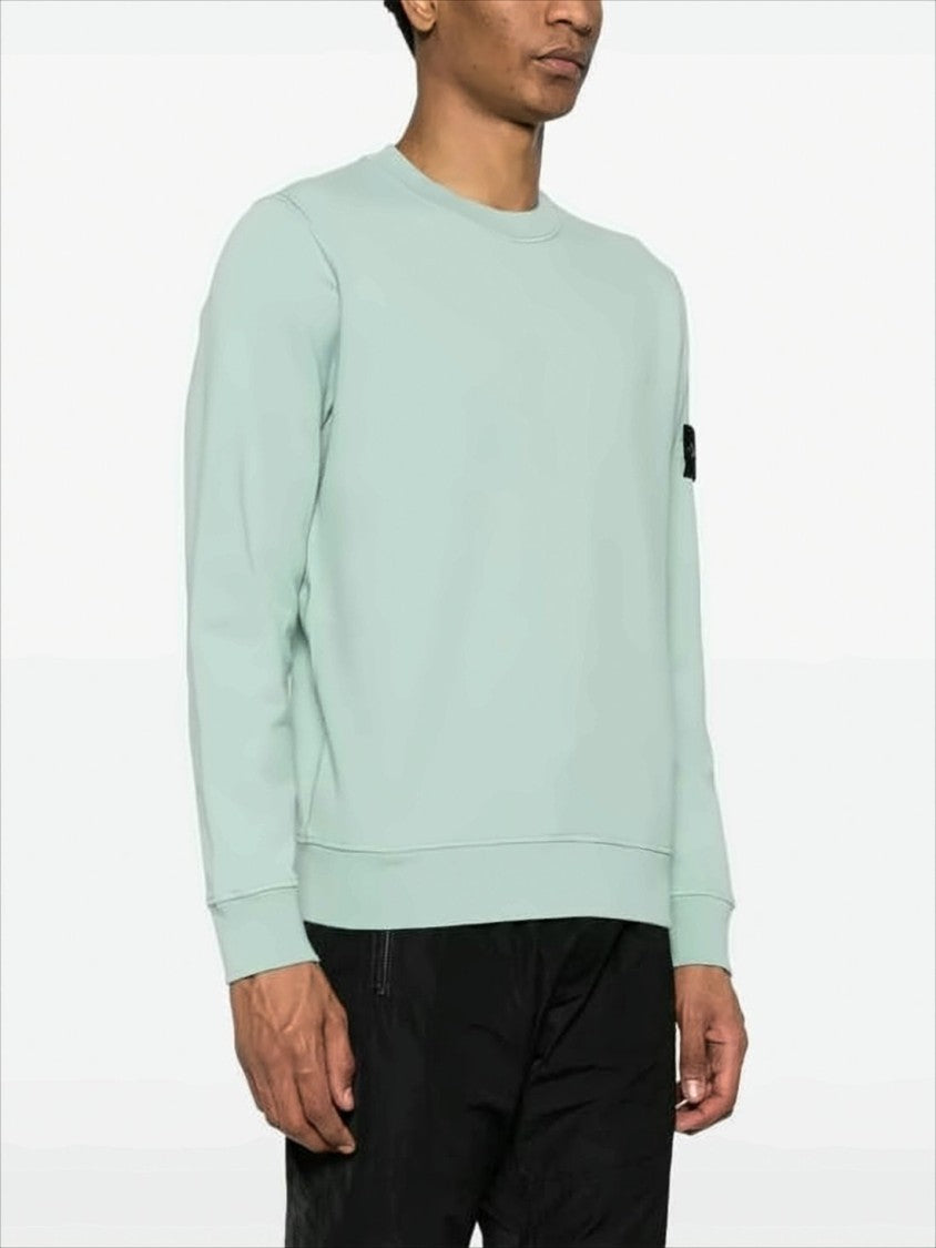 Stone Island Crewneck Sweatshirt With Distinctive Compass Patch