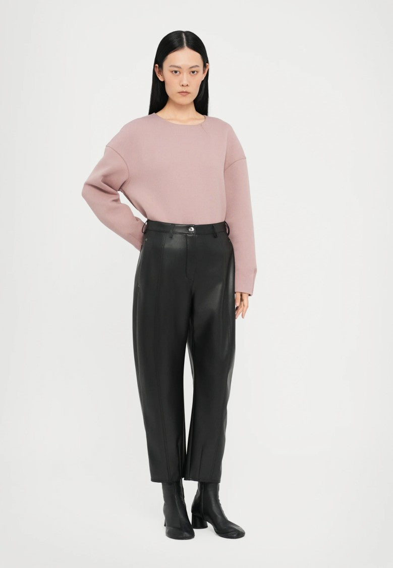 Max Mara Classic Cropped Black Trousers