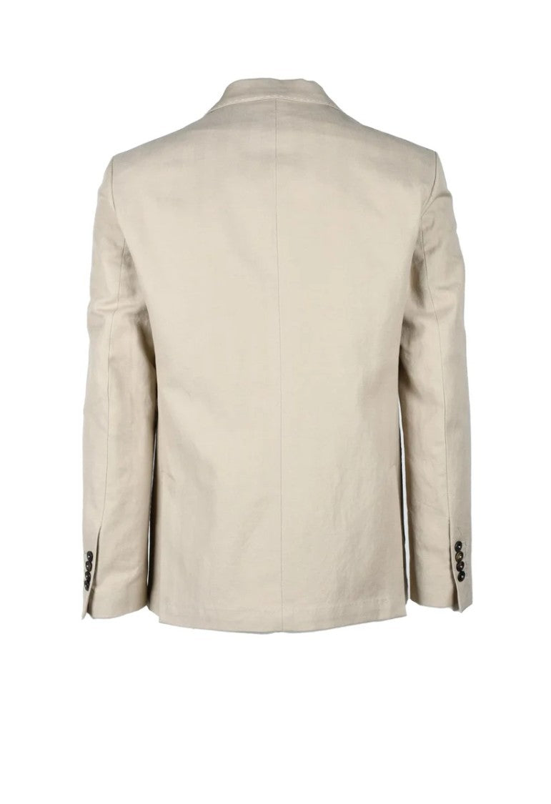 Bottega Martinese Cotton Tailored Jacket - Beige
