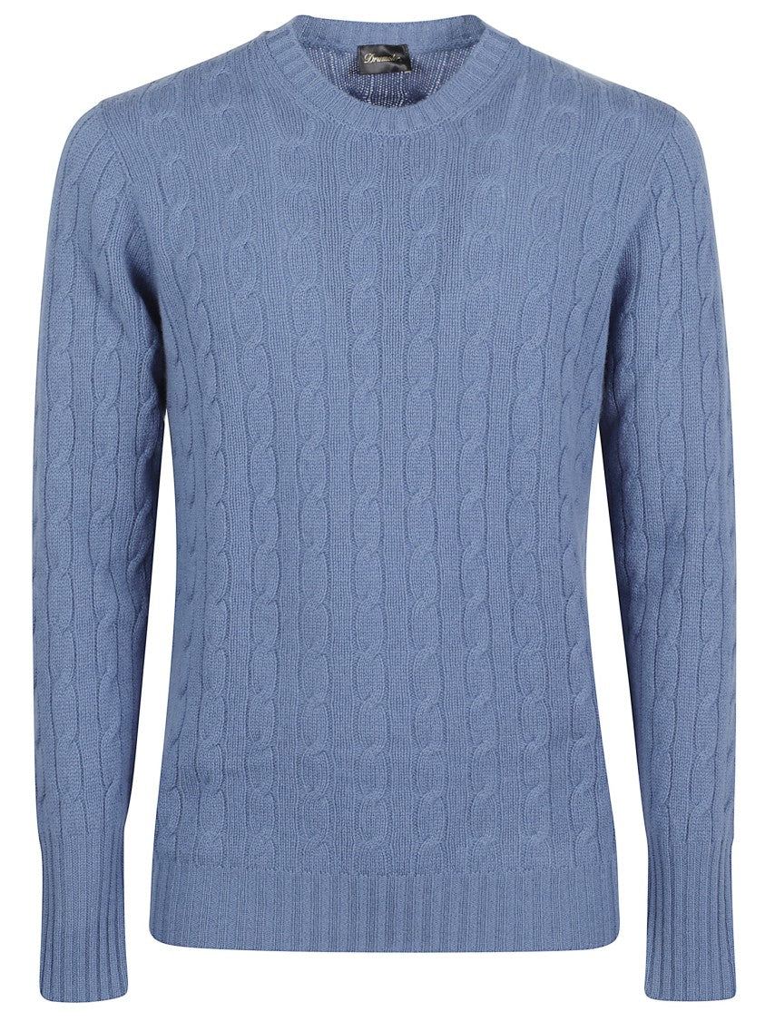 Drumohr Braided Cable Knit Sweater