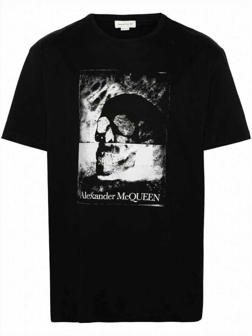 Alexander Mcqueen Skull Print Short-Sleeve T-Shirt With Relaxed Fit