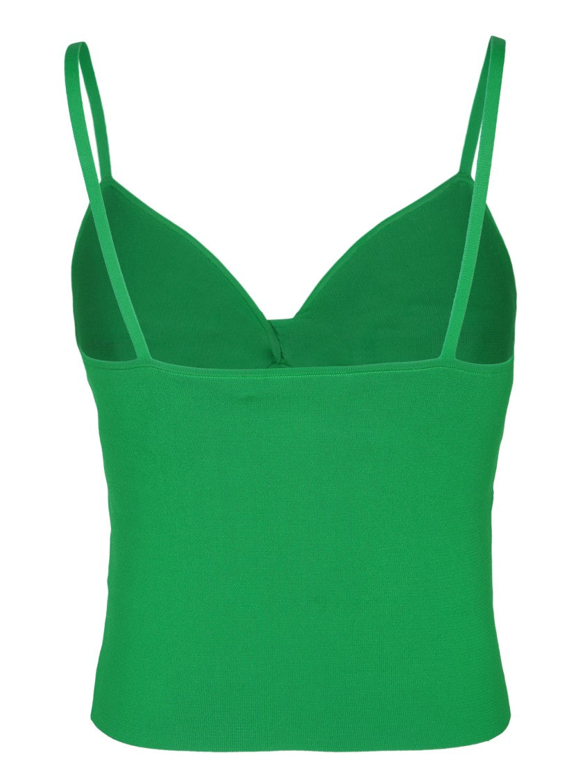 Alice + Olivia Rayon Green Top