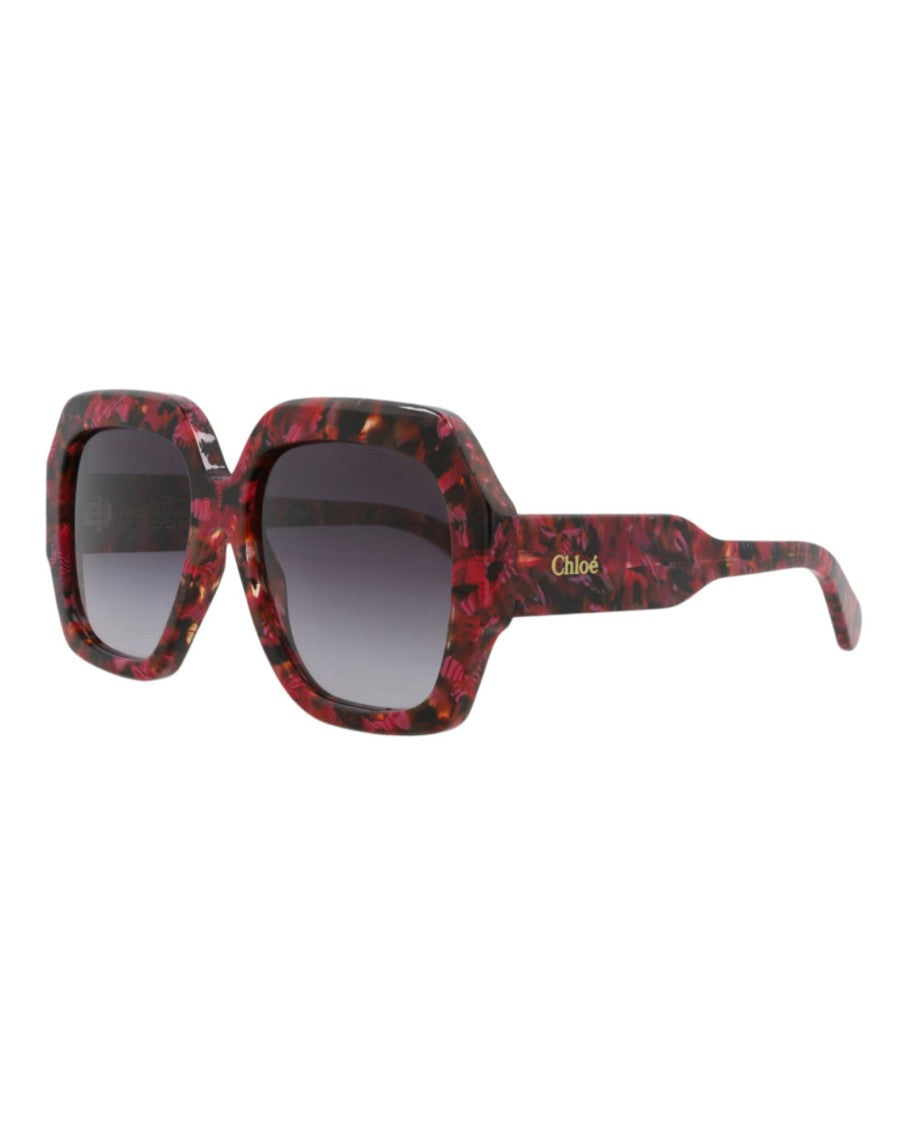 Chloé Square-Frame Recycled Acetate Sunglasses With Gradient Tinted Lenses