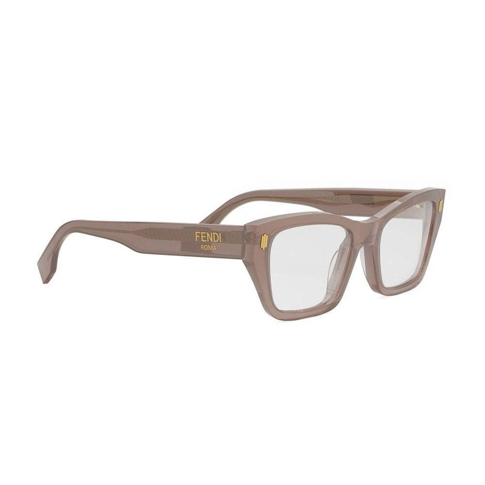 Fendi Rome Oversized Translucent Acetate Cat-Eye Optical Frame