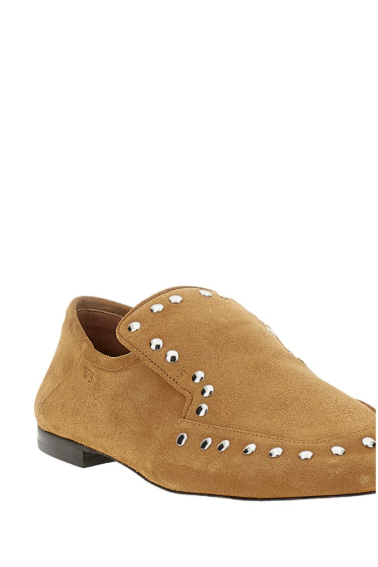 Wales Bonner Premium Suede Slip-On Slippers With Metal Stud Embellishments