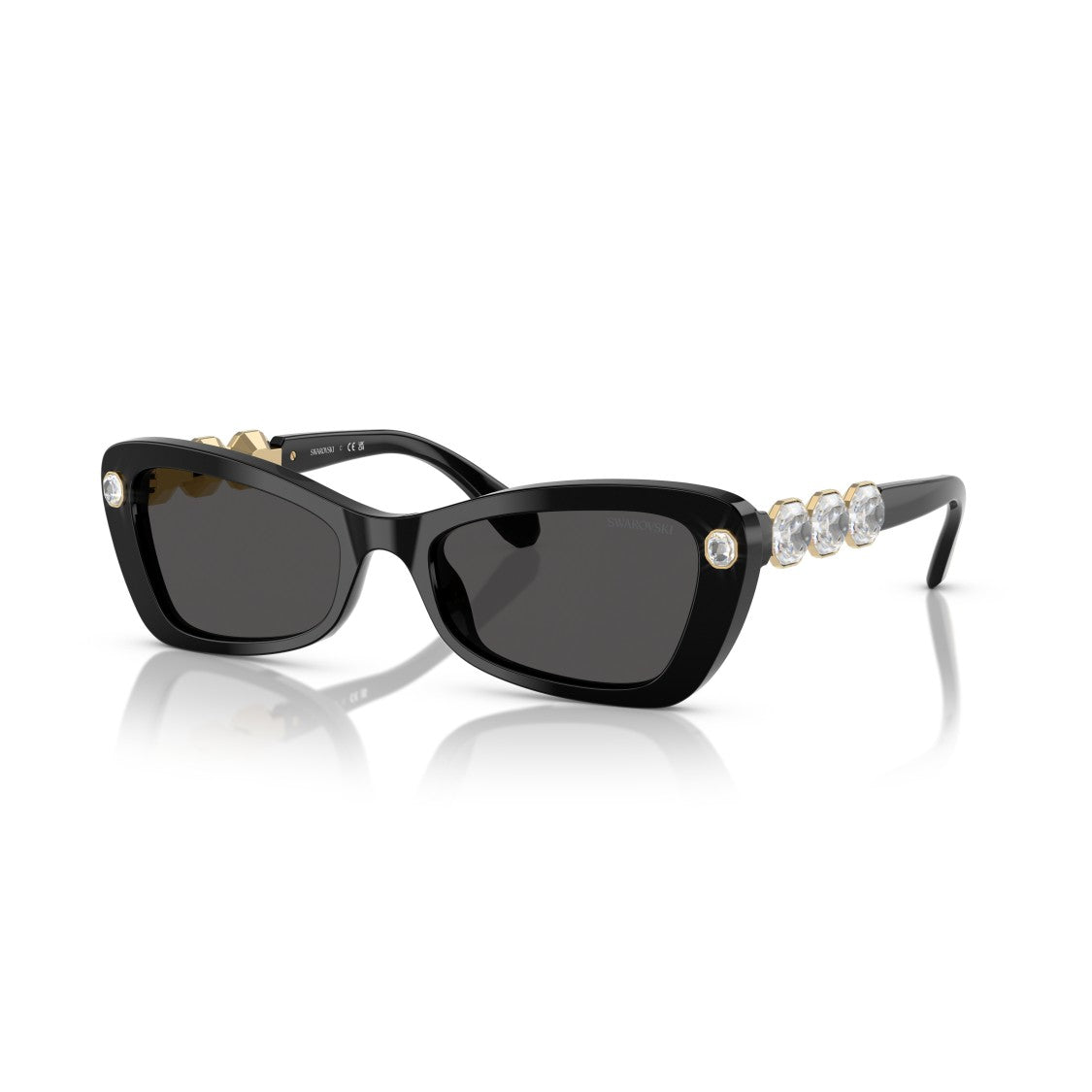 Swarovski 0Sk6033 Cat-Eye Sunglasses With Crystal Accents