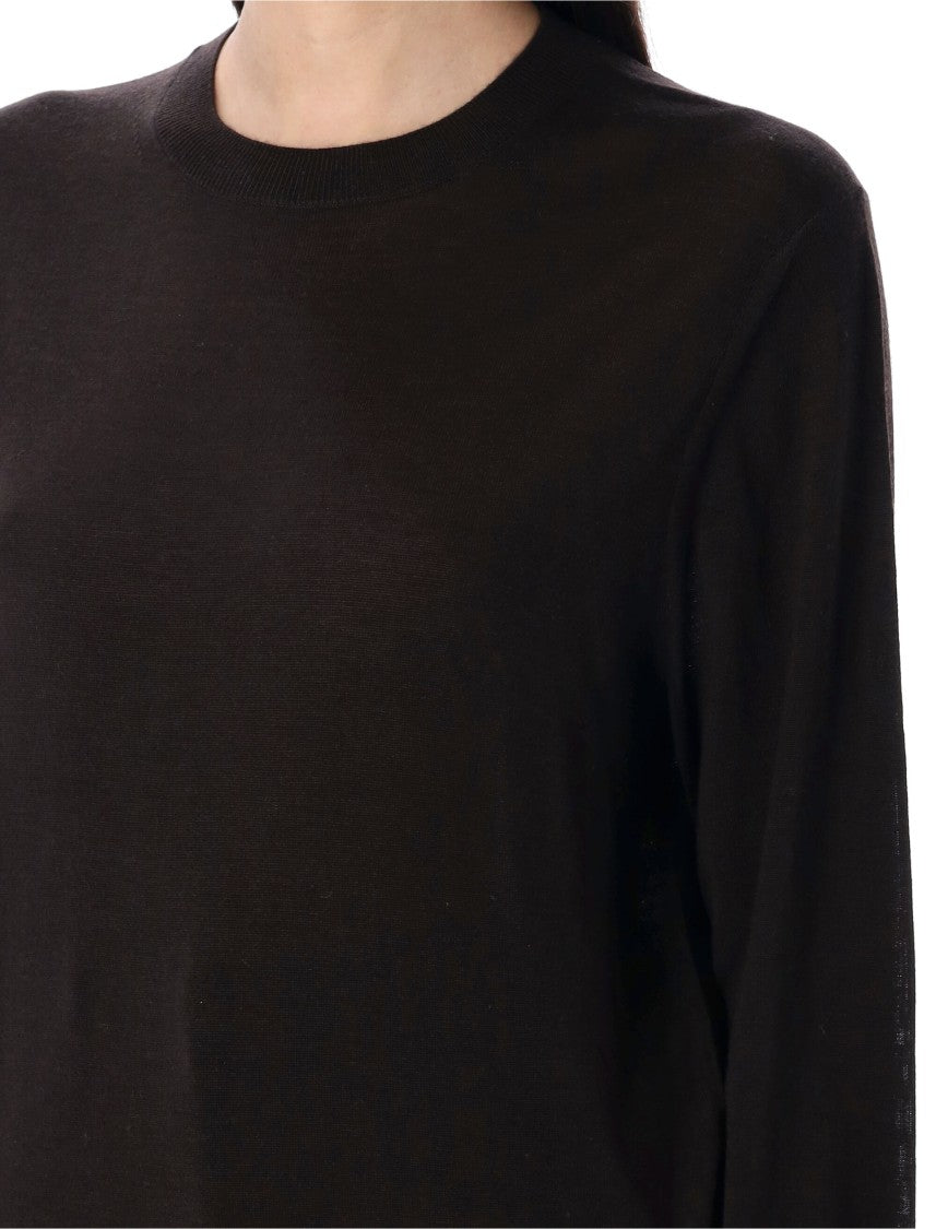 Rhea Classic Black Crew Neck Sweater