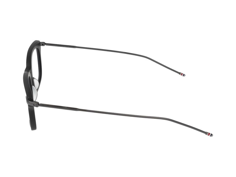 Thom Browne Black Bold Square Metal Eyeglasses