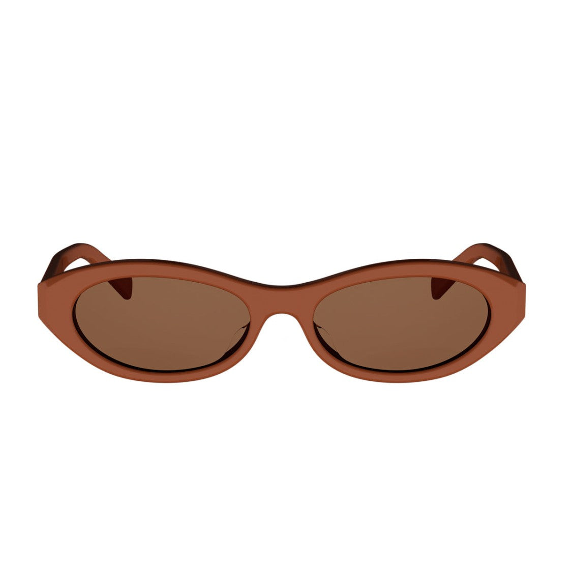 Celine Orange Triomphe Mini Acetate Oval Sunglasses