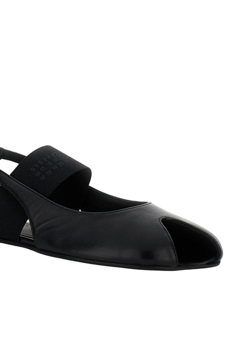 Mm6 By Maison Margiela Asymmetrical Toe Black Sandals