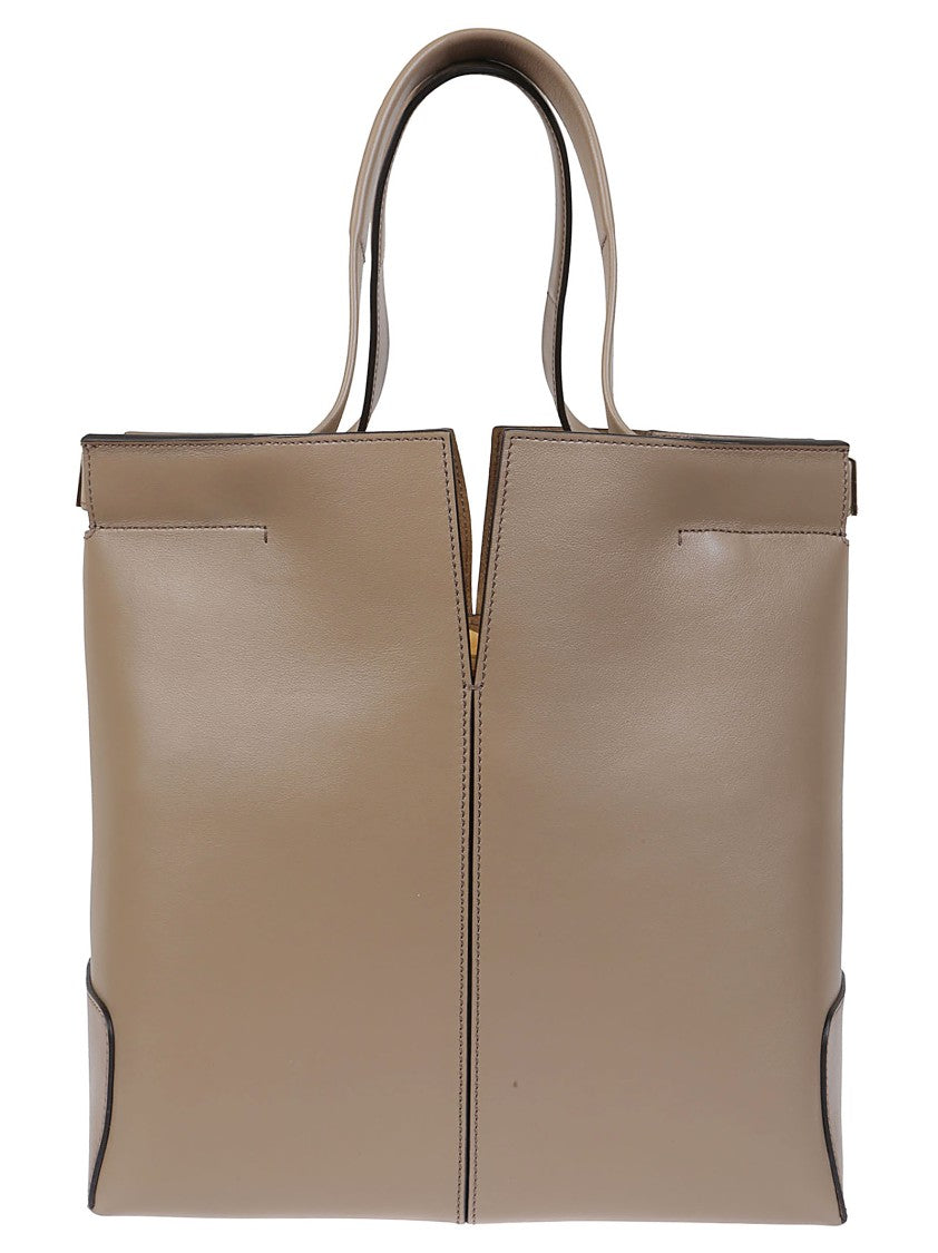 Tod's Structured Leather Tote With Split Design
