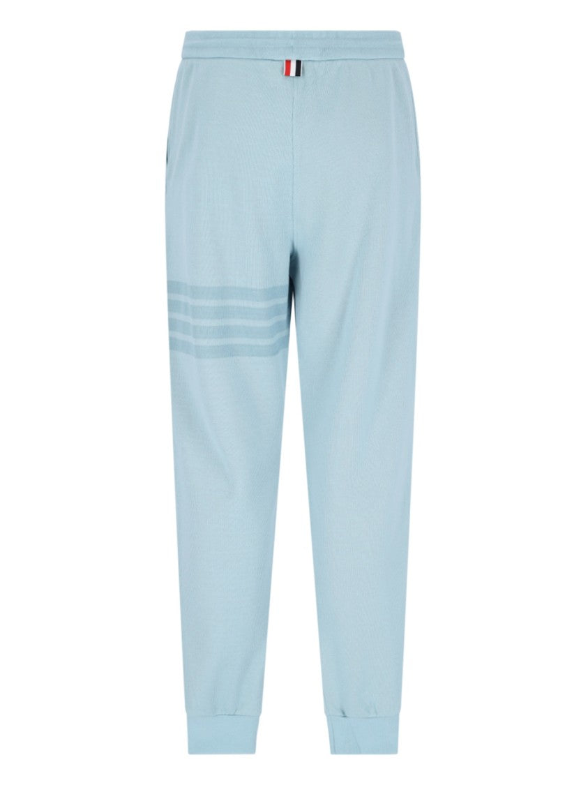 Thom Browne "4-Bar" Tracksuit Bottoms – Light Blue