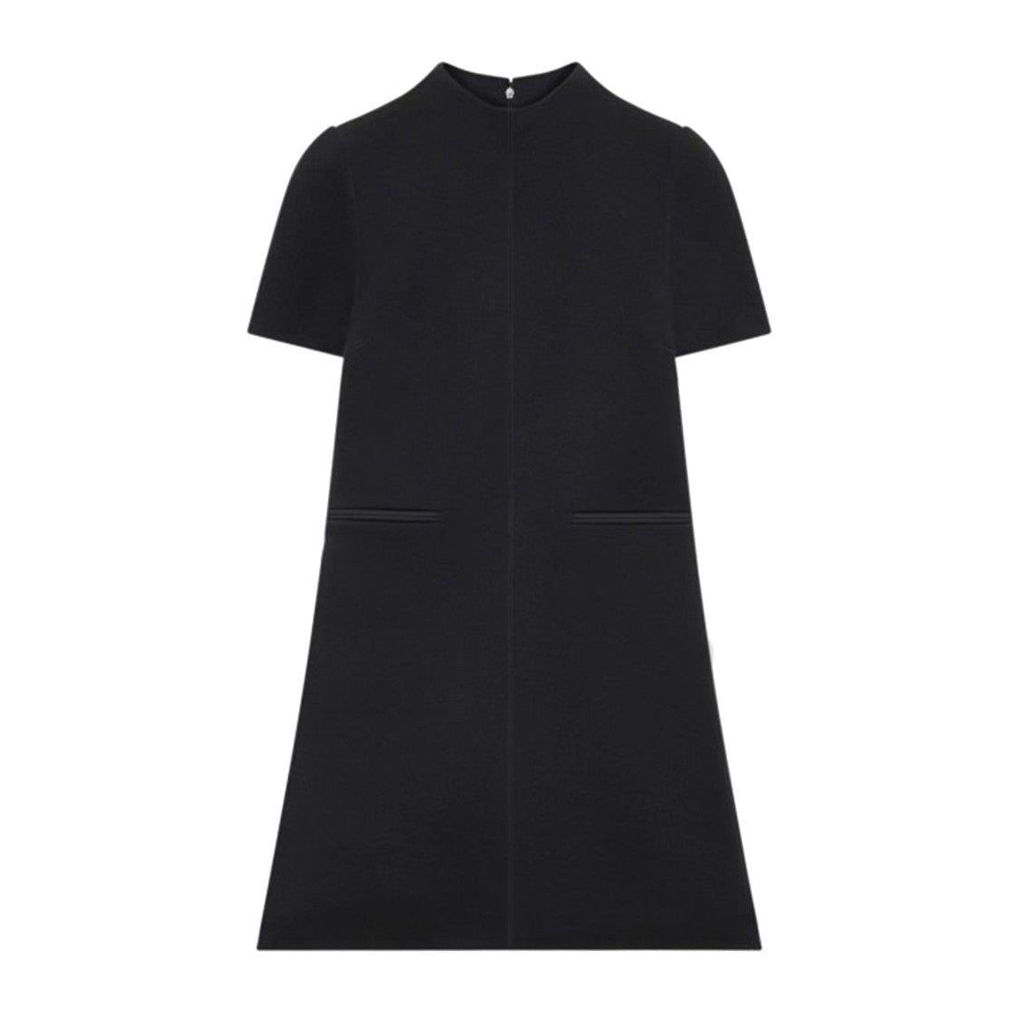 Courrèges Black Twill A-Line Dress