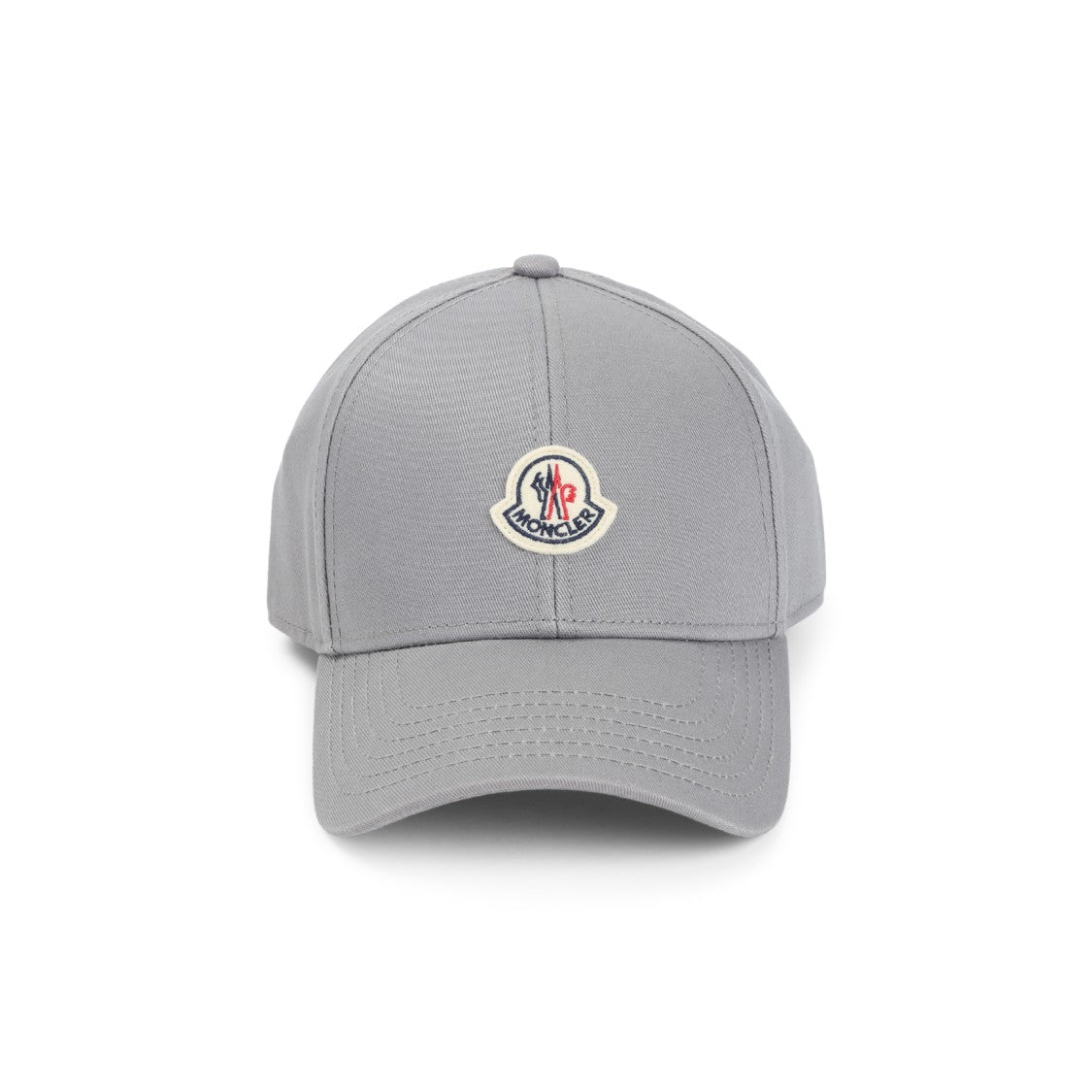 Moncler Pastel Grey Cotton Baseball Cap