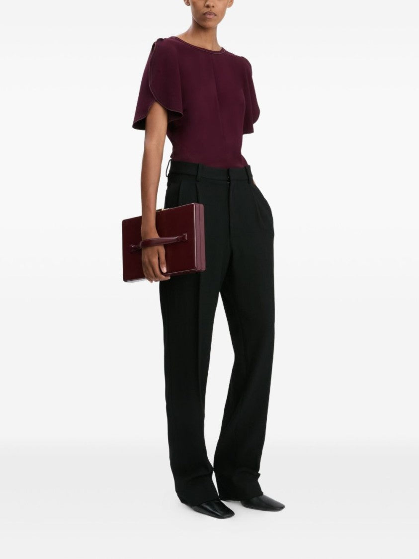 Victoria Beckham Tailored Black Trousers With High Waist