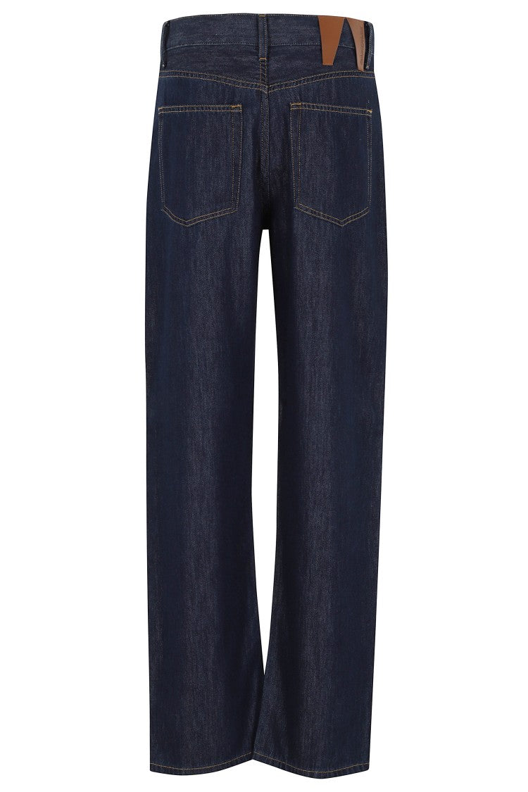 Darkpark Indigo Gale Relaxed Fit Straight-Leg Cotton-Blend Jeans
