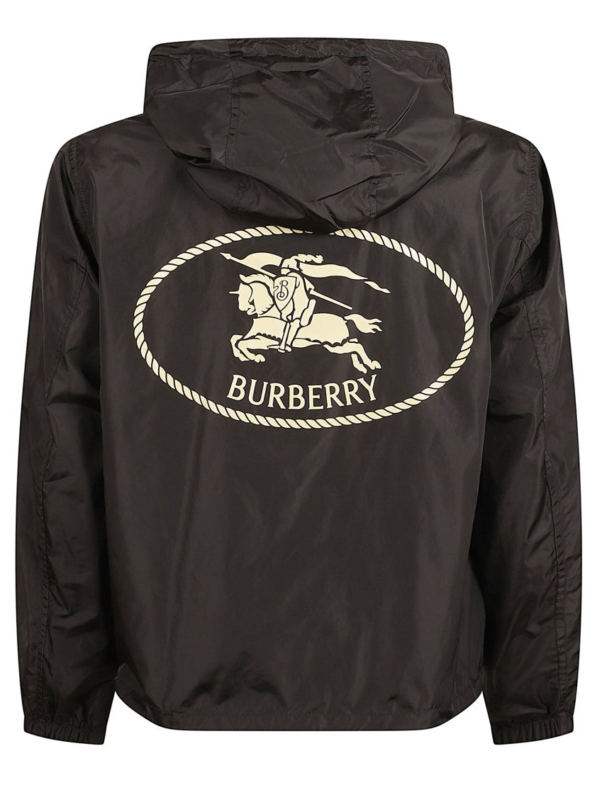 Burberry Long-Sleeve Black Jacket With Logo