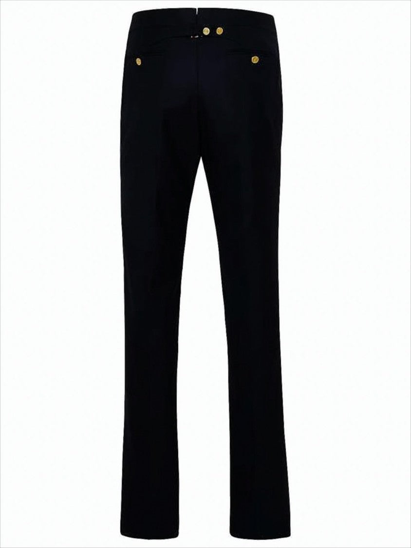 Thom Browne Tailored Straight Pants With Clean Lines