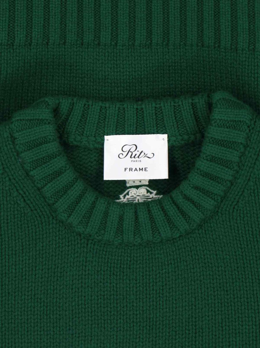 Frame "Ritz" Cashmere Sweater – Green