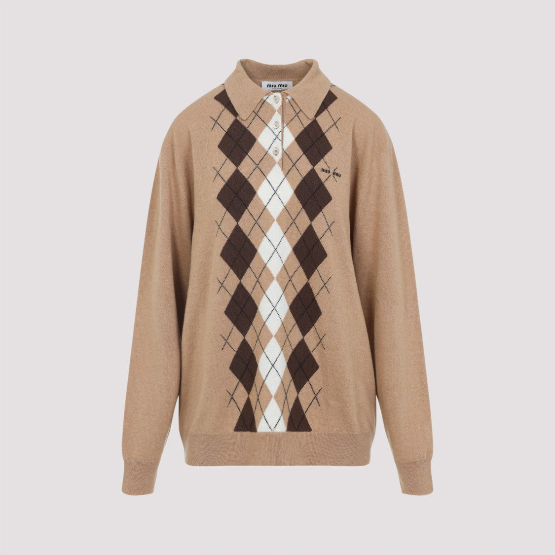 Miu Miu Brown Cashmere Pullover