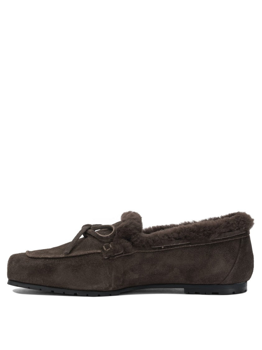 Aeydē Brown Cow Suede Loafers