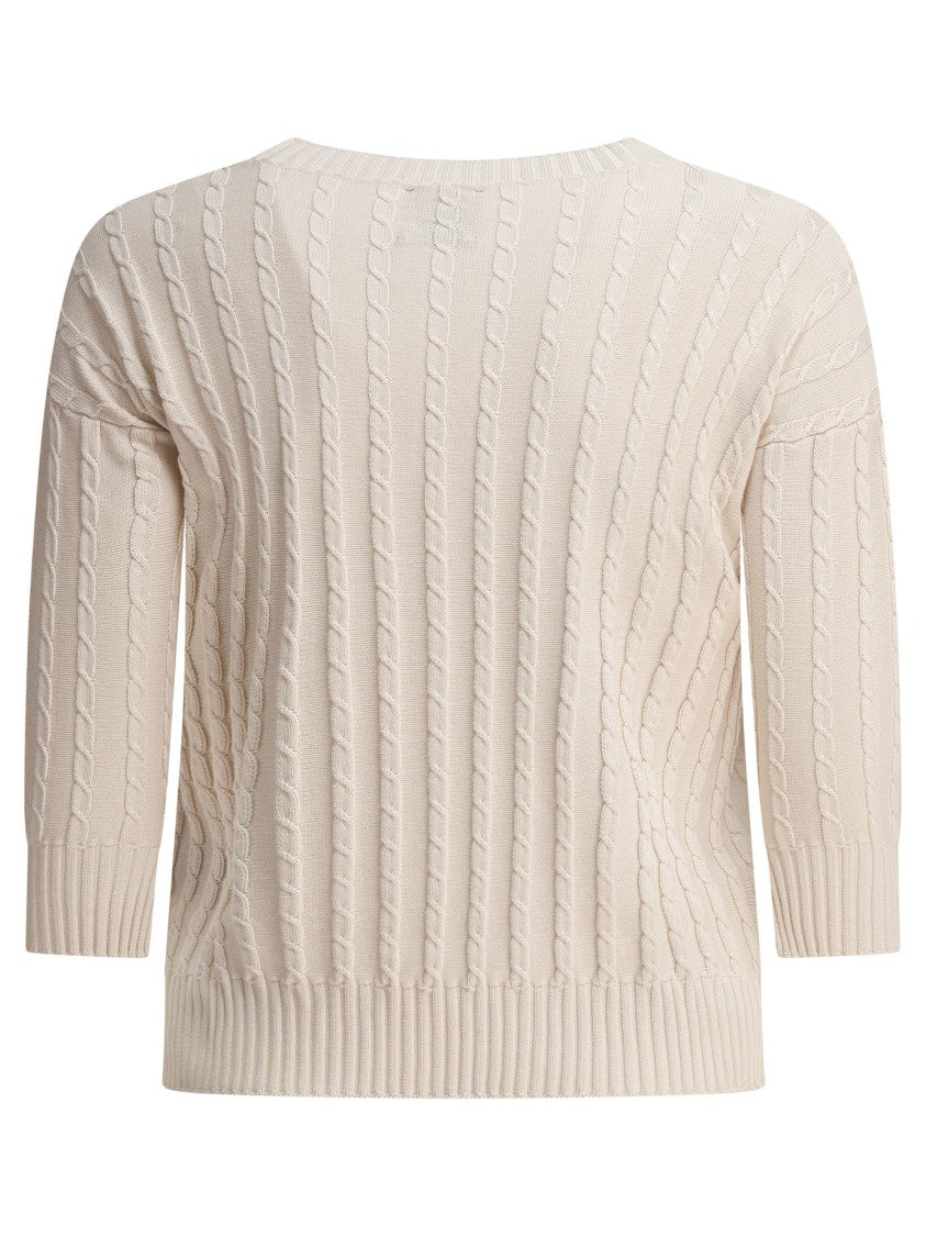 Rakki' Classic Cable Knit Cotton Sweater