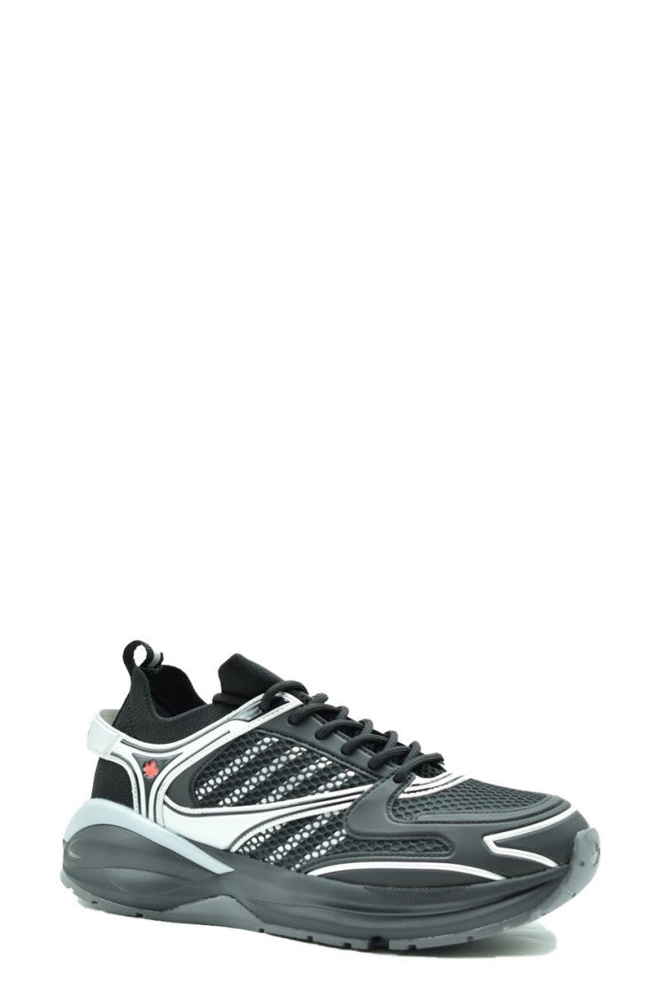 Dsquared2 Black Polyester Chunky Sneaker