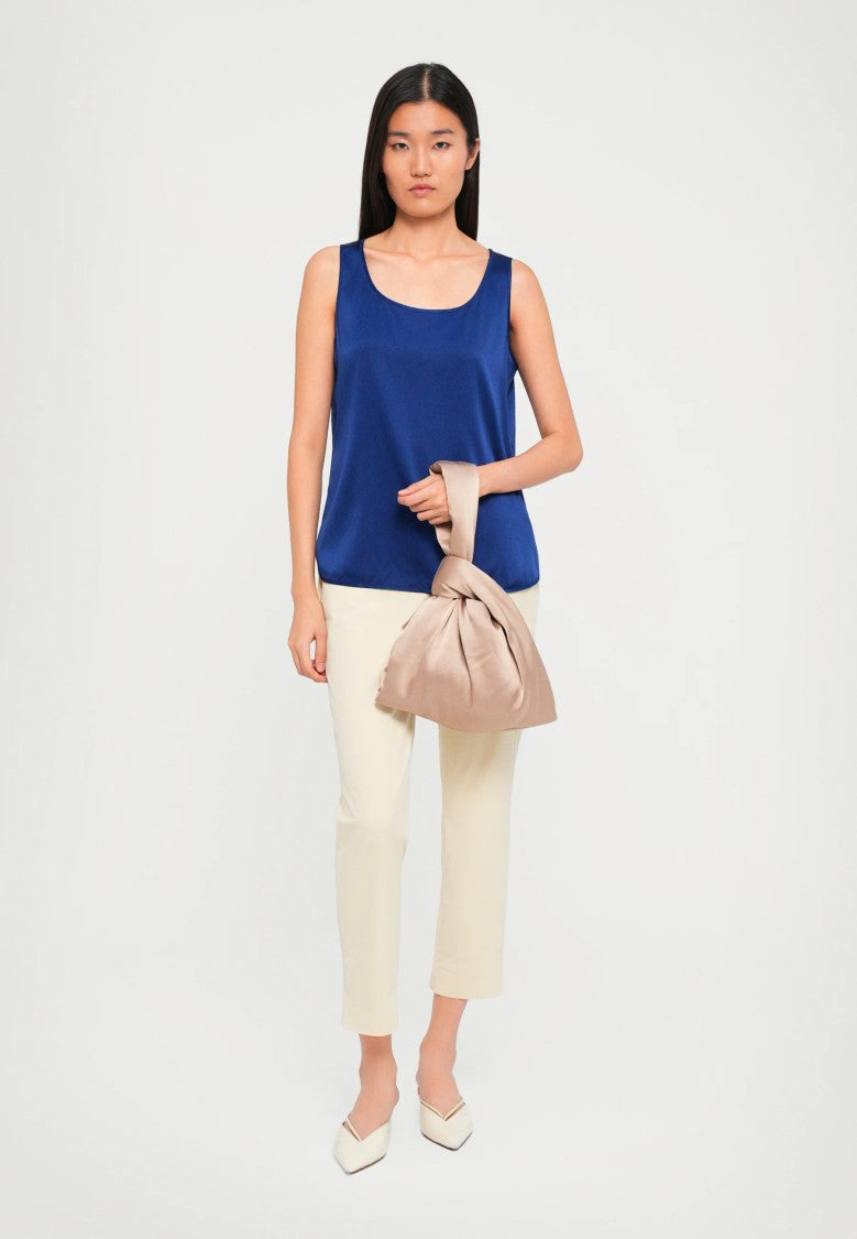 Max Mara Silk-Blend Sleeveless Top With Design